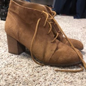 Torch Caramel Suede Bootie